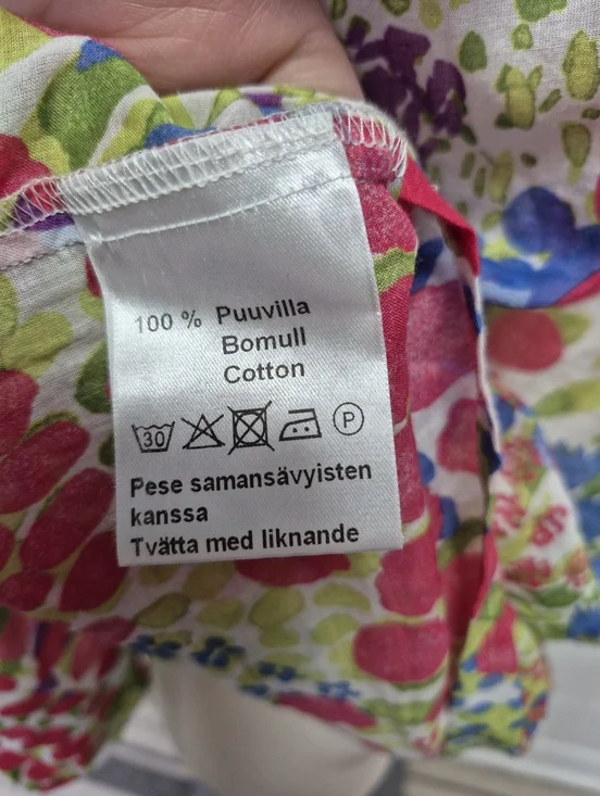 Marimekko Kukkameri Cotton Tunic Size L - Picture 7 of 10